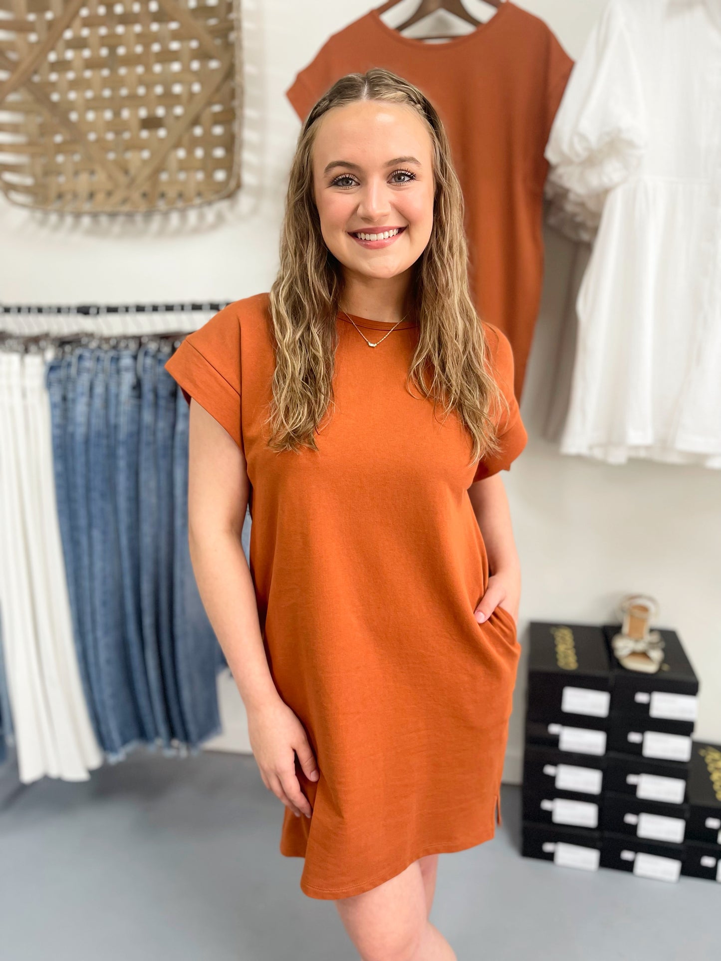ODETTE T-SHIRT DRESS (MULT. COLORS)