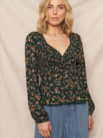 FIRESIDE FLORAL TOP