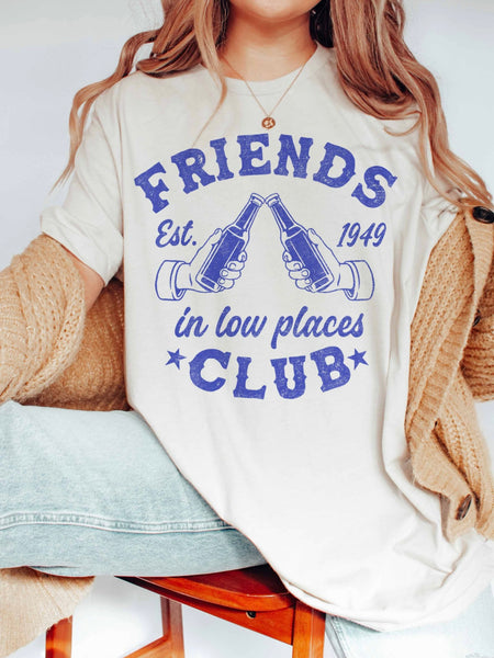 FRIENDS IN LOW PLACES CLUB GRAPHIC TEE