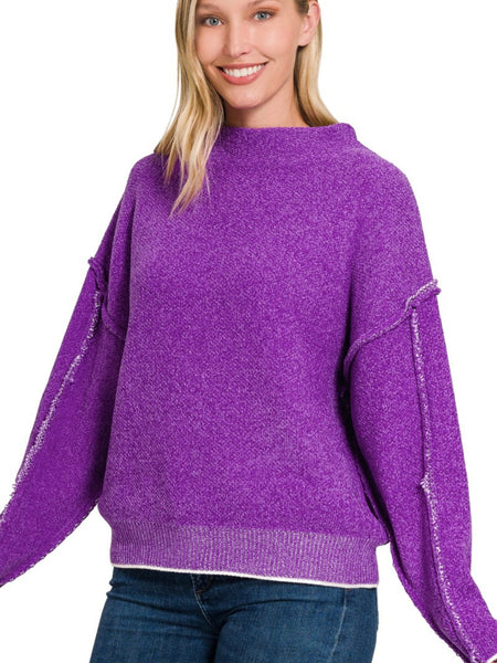 LONG WEEKEND CHENILLE SWEATER (2 COLORS)