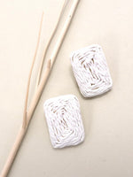 RECTANGLE RAFFIA STUDS